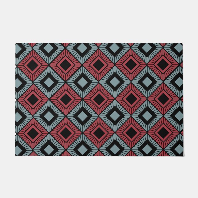 Striped Diamonds Doormat (Front)