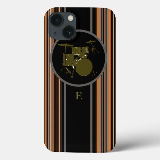 striped drum music customisable Case-Mate iPhone case (Back)