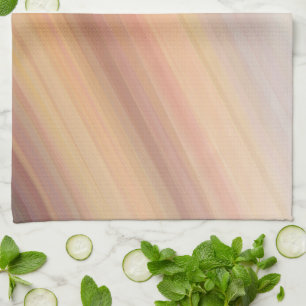 Striped earth tone gradient  tea towel