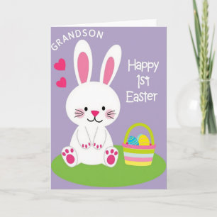 Striped Easter Basket Card