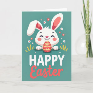 Striped Egg Spring Holiday Card