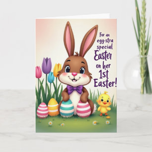 Striped Eggs Springtime Card