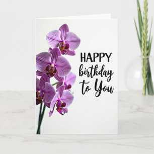 Striped Elegant Floral Card