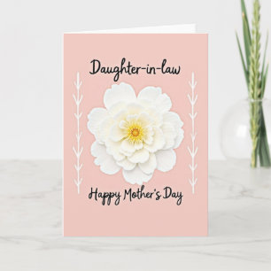 Striped Elegant Flower Card