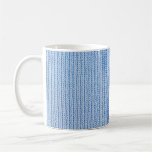 Striped fabric texture, real cloth. coffee mug