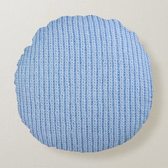 Striped fabric texture, real cloth. round cushion (Front)