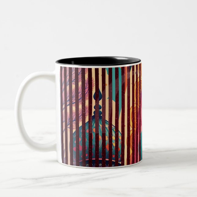 Striped Fantasy Mug with Dome Design – Customise (Left)