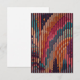 Striped Fantasy Thank You Card #00001 – Customise