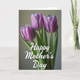 Striped Floral Message Card