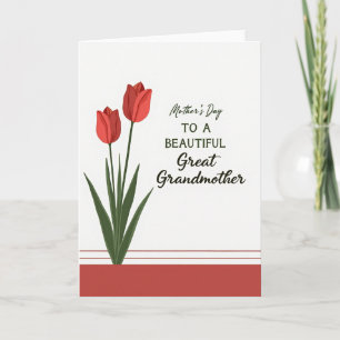 Striped Floral Sentiment Card