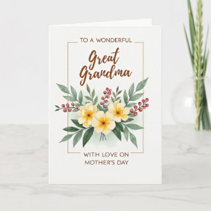 Striped Flower Family Love Card