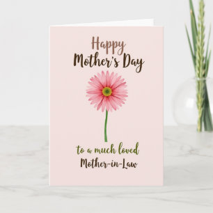 Striped Flower Loving Thoughts Card
