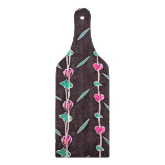 Striped flowers cutting board