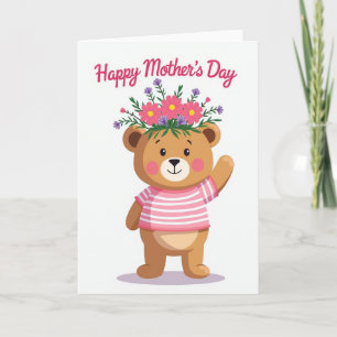 Striped Friend Mothers Day Card