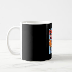 Striped funny game day sports football is favourit coffee mug