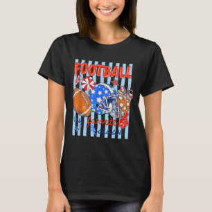 Striped funny game day sports football is favourit T-Shirt