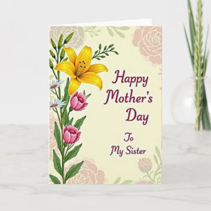 Striped Gentle Blossom Note Card