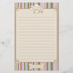 Striped German Shepherd Stationery