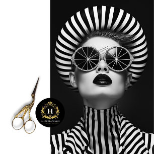 Striped Glam Rock Star Decoupage Tissue Paper