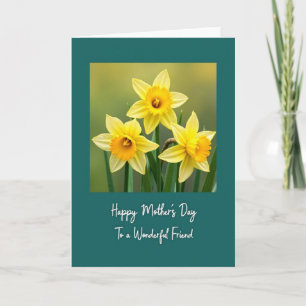 Striped Golden Blossom Card