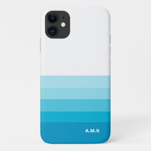 Striped Gradient Beach Blue Pattern Case-Mate Case-Mate iPhone Case