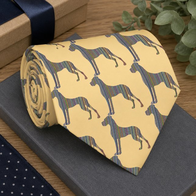 Striped Great Dane Pattern Tie (Creator Uploaded)