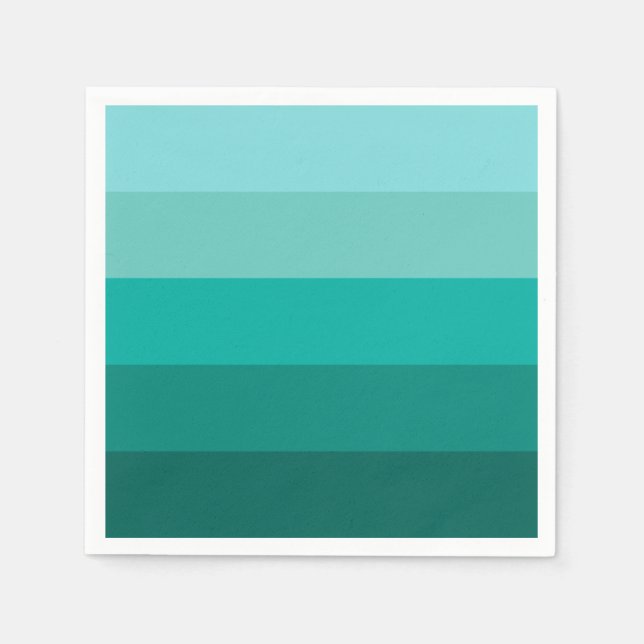 Striped Green Colours  Napkin (Front)