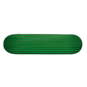 Striped Green Skateboard Deck