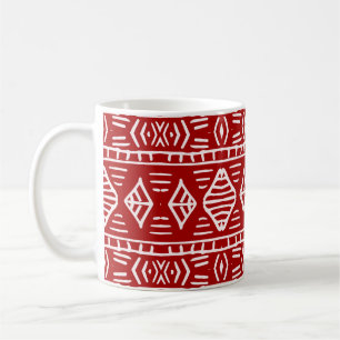 Striped hand painted seamless pattern with ethnic coffee mug