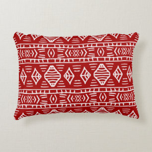 Striped hand painted seamless pattern with ethnic decorative cushion