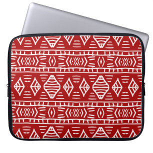 Striped hand painted seamless pattern with ethnic  laptop sleeve