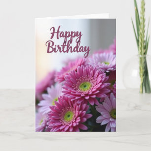 Striped Happy Flower Card