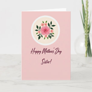 Striped Happy Sister Card