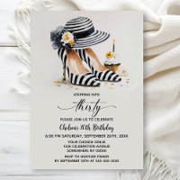 Striped High Heel Shoes 30th Birthday