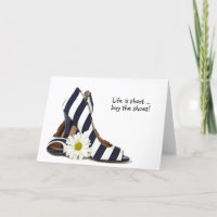 striped high heels with daisy birthday