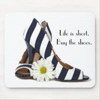 Striped High Heels with Daisy