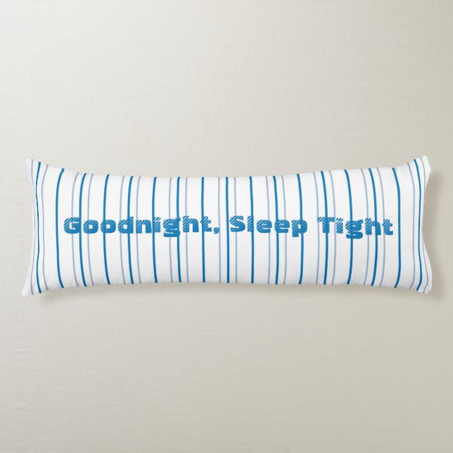 Striped in Blues Body Cushion (Front)