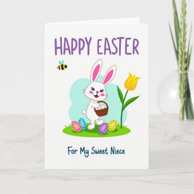 Striped Insect Springtime Card (Front)
