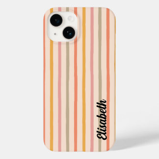 Striped iPhone Case with Name | Custom Phone Case