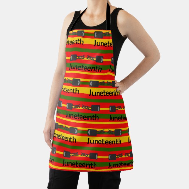 Striped Juneteenth  Apron (Insitu)