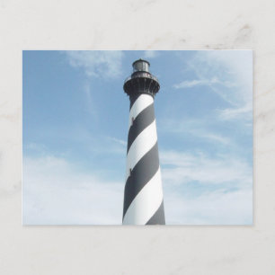 Striped Lighthouse Postcard