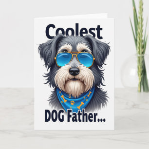 Striped Loyal Pup Portrait Card