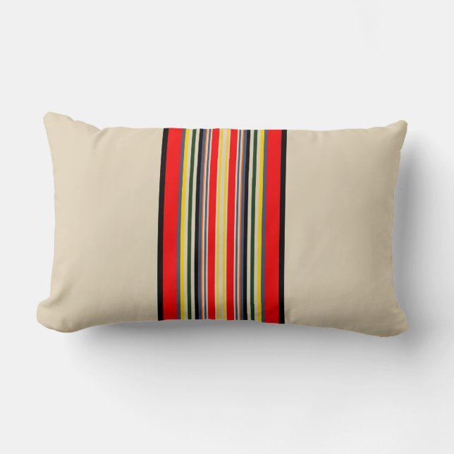 Striped Lumbar Cushion (Front)