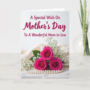 Striped Magenta Blooms Card