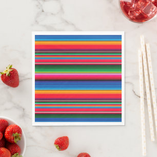 Striped Mexican Sarape Napkins
