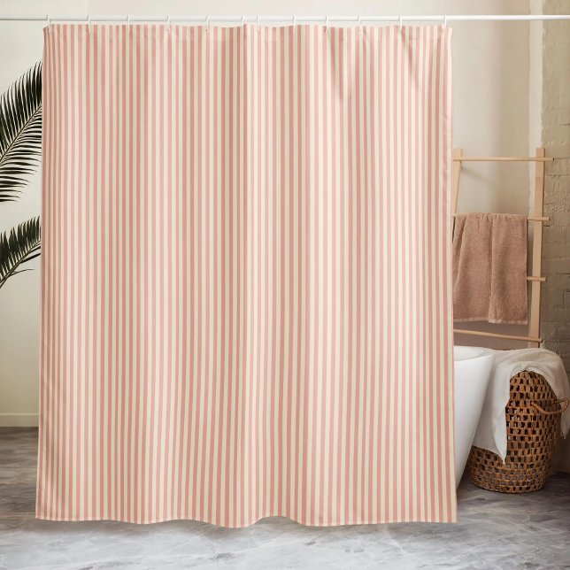 Striped Minimalist  Shower Curtain (Creator Uploaded)
