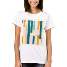 striped minimalist women's t-shirt