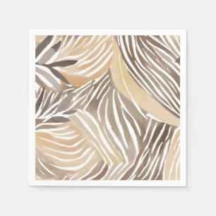 Striped Modern Neutral Beige Simple Napkin