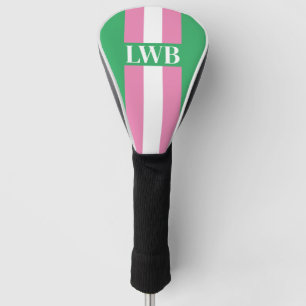 Striped Monogram   Ladies Golf Cover