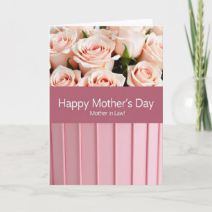 Striped Mother In Laws Day Card